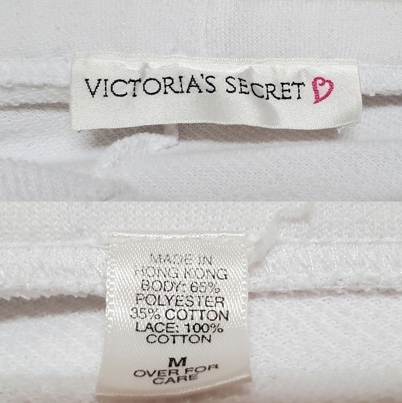 VINTAGE Victoria's Secret White Halter Top Loose Fit High Rise Sweatpants Outfit - Picture 13 of 16